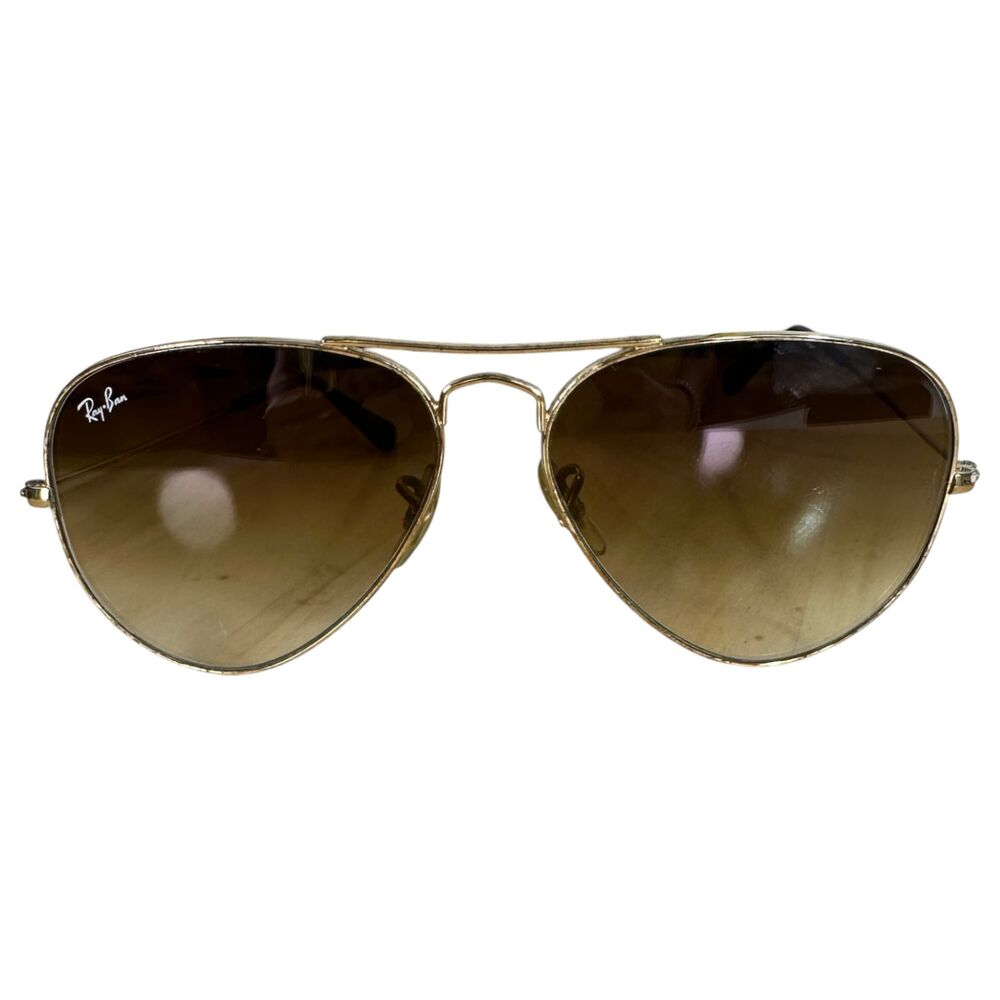 Ray-Ban 3025 Italy Aviator Unisex Gradient Lenses Gold Frames